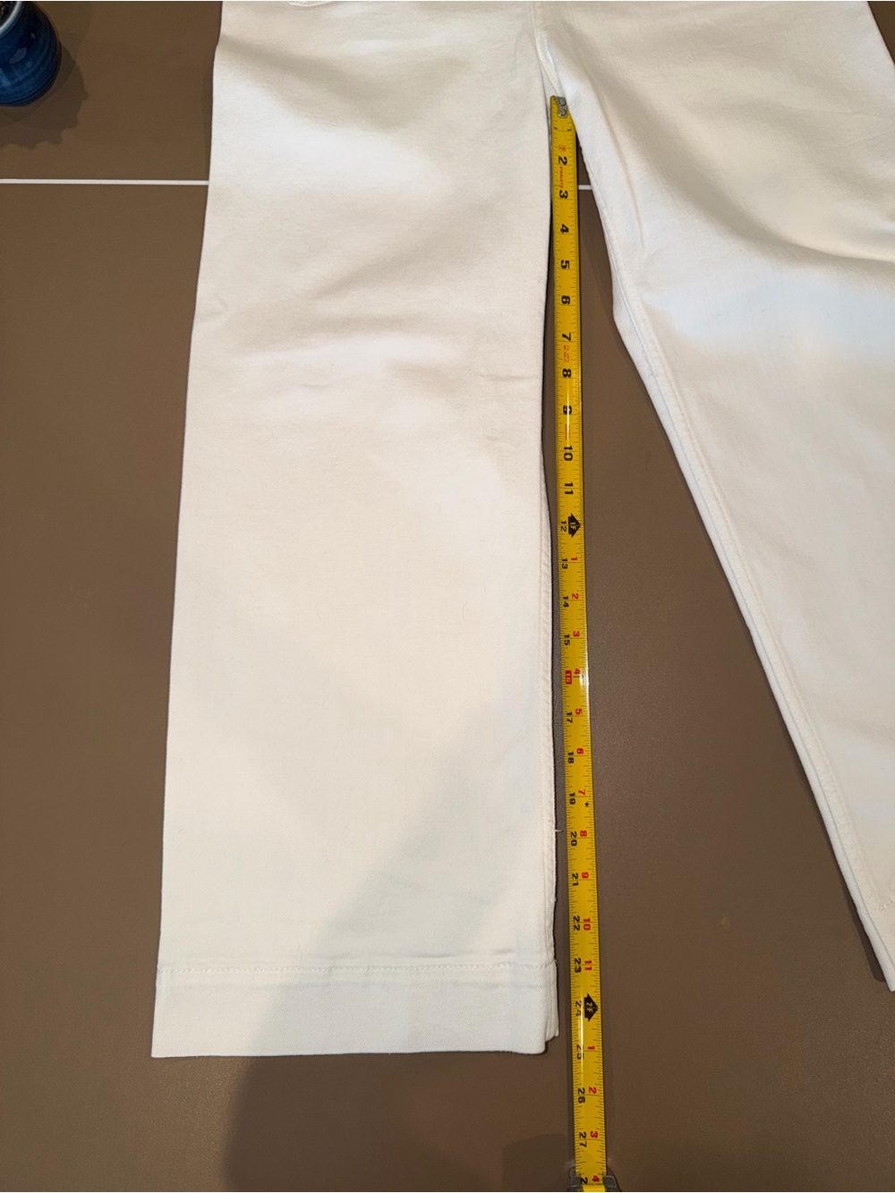 Anthropologie Maeve Colette White Wide-Leg High-Rise Jeans Size 28 - Picture 5 of 7
